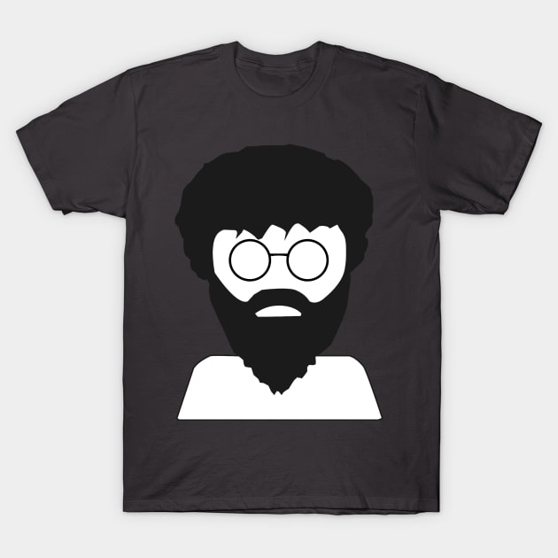 Modern Cave-Man - Hippie Man - Bearded Man with Glasses T-Shirt by fejhat